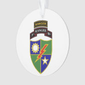 3e bataljon - 75e woede w/Tab-versiering Ornament (voorkant)