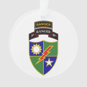 3e bataljon - 75e woede w/Tab-versiering Ornament