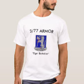 3e bataljon 77e Armor-Mannen T-Shirt (Voorkant)