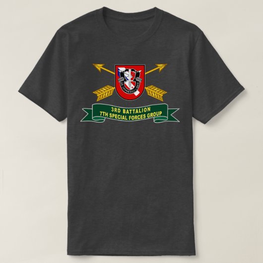 3e Bataljon 7e Special s Groep 2 Rijen Cbo Flash T-shirt (Design voorkant)
