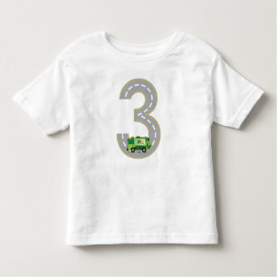 3e Birthday Garbage Truck T shirt