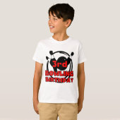 3e Bowling Verjaardag Tshirts en geschenken (Voorkant volledig)