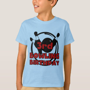 3e Bowling Verjaardag Tshirts en geschenken