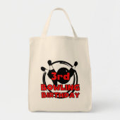 3e Bowling Verjaardag Tshirts en geschenken Tote Bag (Voorkant)