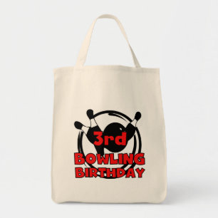 3e Bowling Verjaardag Tshirts en geschenken Tote Bag