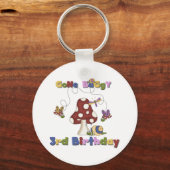 3e Bug Verjaardag Tshirts en geschenken Sleutelhanger (Voorkant)