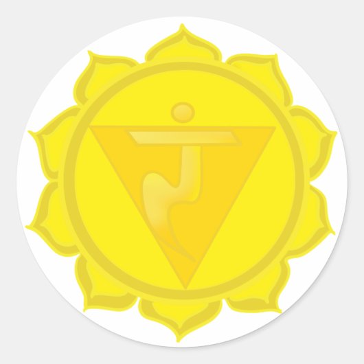 3e Chakra Sticker (Voorkant)