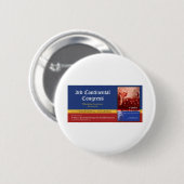 3e continentaal congres ronde button 5,7 cm (Voorkant /achterkant)