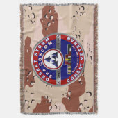 3e Corps Ondersteuningscommando Desert Storm Veter Deken (Voorkant Verticaal)