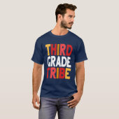 3e derde klas Tribe-leraar terug naar school T-shirt (Voorkant volledig)