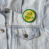 3e Derde Plaats Award Button,  Ronde Button 5,7 Cm (In situ)