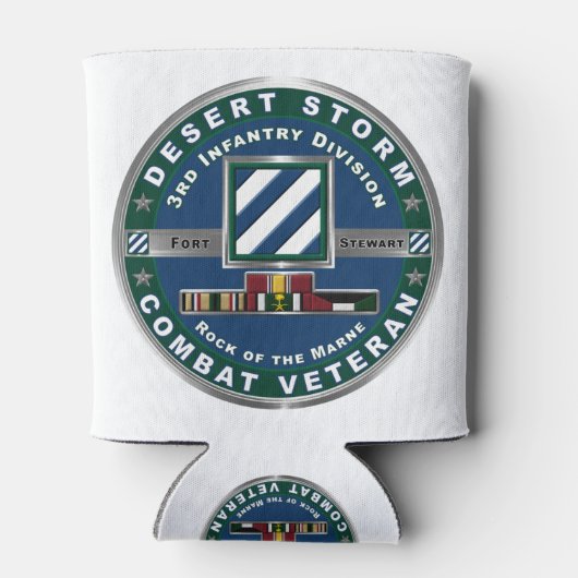 3e Desert Storm infanteriedivisie Blikjeskoeler (Achterkant)