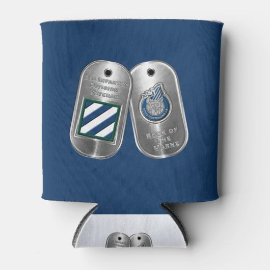 3e divisie infanterie blikjeskoeler (Voorkant)