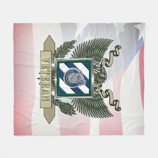 3e divisie infanterie fleece deken (Voorkant (Horizontaal))