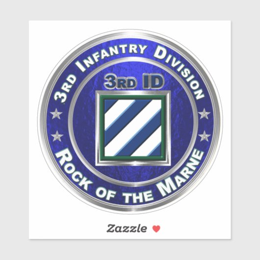 3e divisie infanterie sticker (Vel)