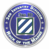 3e divisie infanterie sticker (Voorkant)