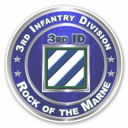 3e divisie infanterie sticker (Voorkant)