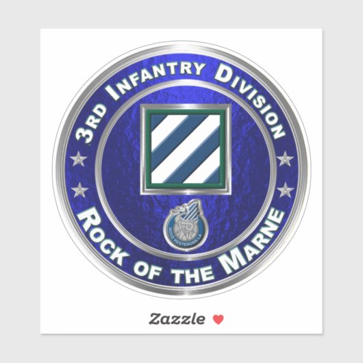 3e divisie infanterie sticker (Vel)