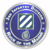 3e divisie infanterie sticker (Voorkant)