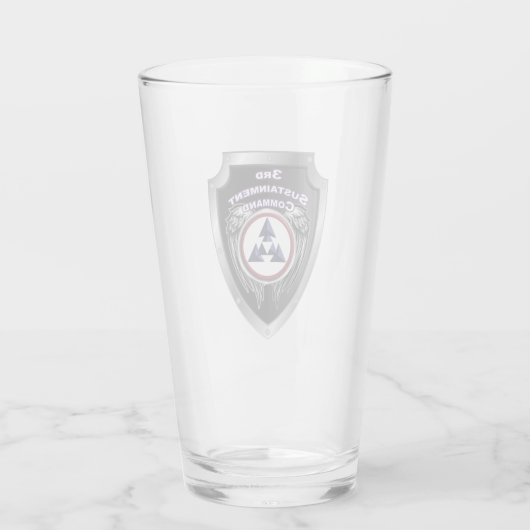 3e Duurzaamheidscommando (expeditionair) schild Glas (Achterkant)