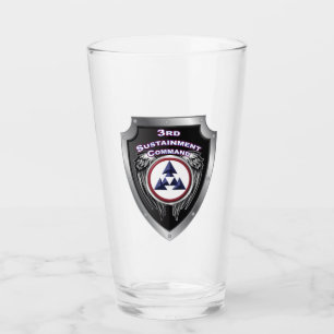 3e Duurzaamheidscommando (expeditionair) schild Glas