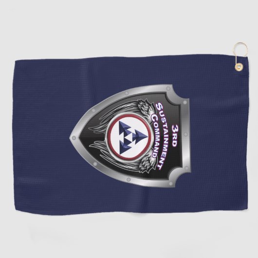 3e Duurzaamheidscommando (expeditionair) schild Golfhanddoek