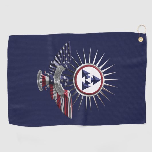 3e Eagle van het Bevel van de Duurzaamheid Special Golfhanddoek