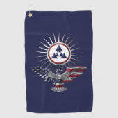 3e Eagle van het Bevel van de Duurzaamheid Special Golfhanddoek (Voorkant)