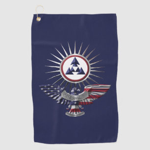 3e Eagle van het Bevel van de Duurzaamheid Special Golfhanddoek