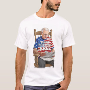 3e Generatie Amerikaanse Trots 4 juli T-shirt
