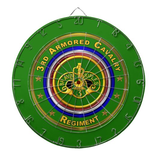 3e Gepantserde Cavalerie Regiment ACR Dartbord (Voorkant)