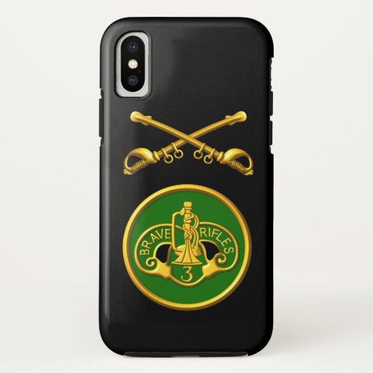 3e Gepantserde Cavalerie Regiment “Brave Rifles” Case-Mate iPhone Case (Achterkant)