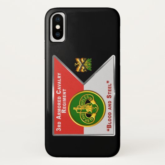 3e Gepantserde Cavalerie Regiment “Brave Rifles” Case-Mate iPhone Case (Achterkant)
