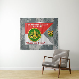 3e Gepantserde Cavalerie Regiment “Brave Rifles” Wandkleed