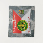 3e Gepantserde Cavalerie Regiment “Brave Rifles” Wandkleed (Voorkant)