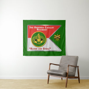3e Gepantserde Cavalerie Regiment “Brave Rifles” Wandkleed