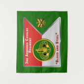 3e Gepantserde Cavalerie Regiment “Brave Rifles” Wandkleed (Voorkant)