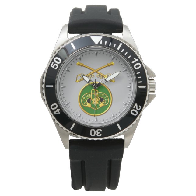 3e Gepantserde Cavalerie Regiment  Horloge (Voorkant)
