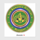 3e gepantserde cavalerie sticker (Vel)