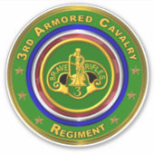 3e gepantserde cavalerie sticker (Voorkant)