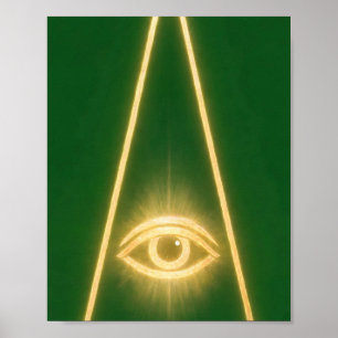 3e Graad — All-Seeing Eye-Mauritskunst Poster
