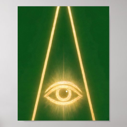 3e Graad — All-Seeing Eye-Mauritskunst Poster (Voorkant)