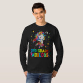 3e graad Fabulous Ballet Unicorn terug naar school T-shirt (Voorkant volledig)