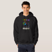 3e graad genageld het dinosaurus rex monster vrach hoodie (Voorkant volledig)