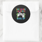 3e graad leraar 3e graad hoger ronde sticker (Tas)