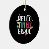 3e graad leraar Hallo 3e graad Keramisch Ornament (Rechts)