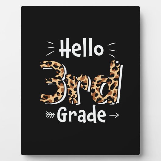 3e graad leraar Hallo derde graad Fotoplaat (Voorkant)