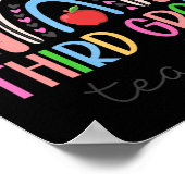 3e graad leraar talenliefhebber regenboog terug poster (Hoek)