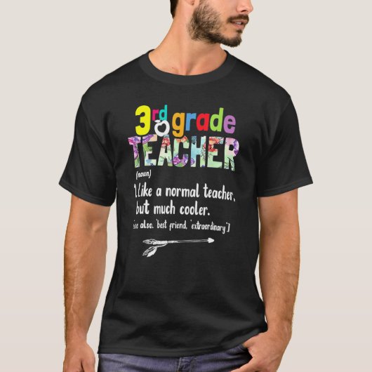 3e graad leraar terug naar school 3e graad leerpij t-shirt (Voorkant)