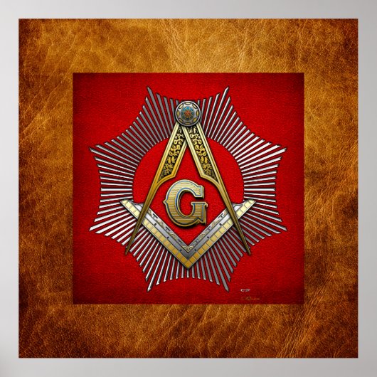 3e graad: Master Mason Poster (Voorkant)